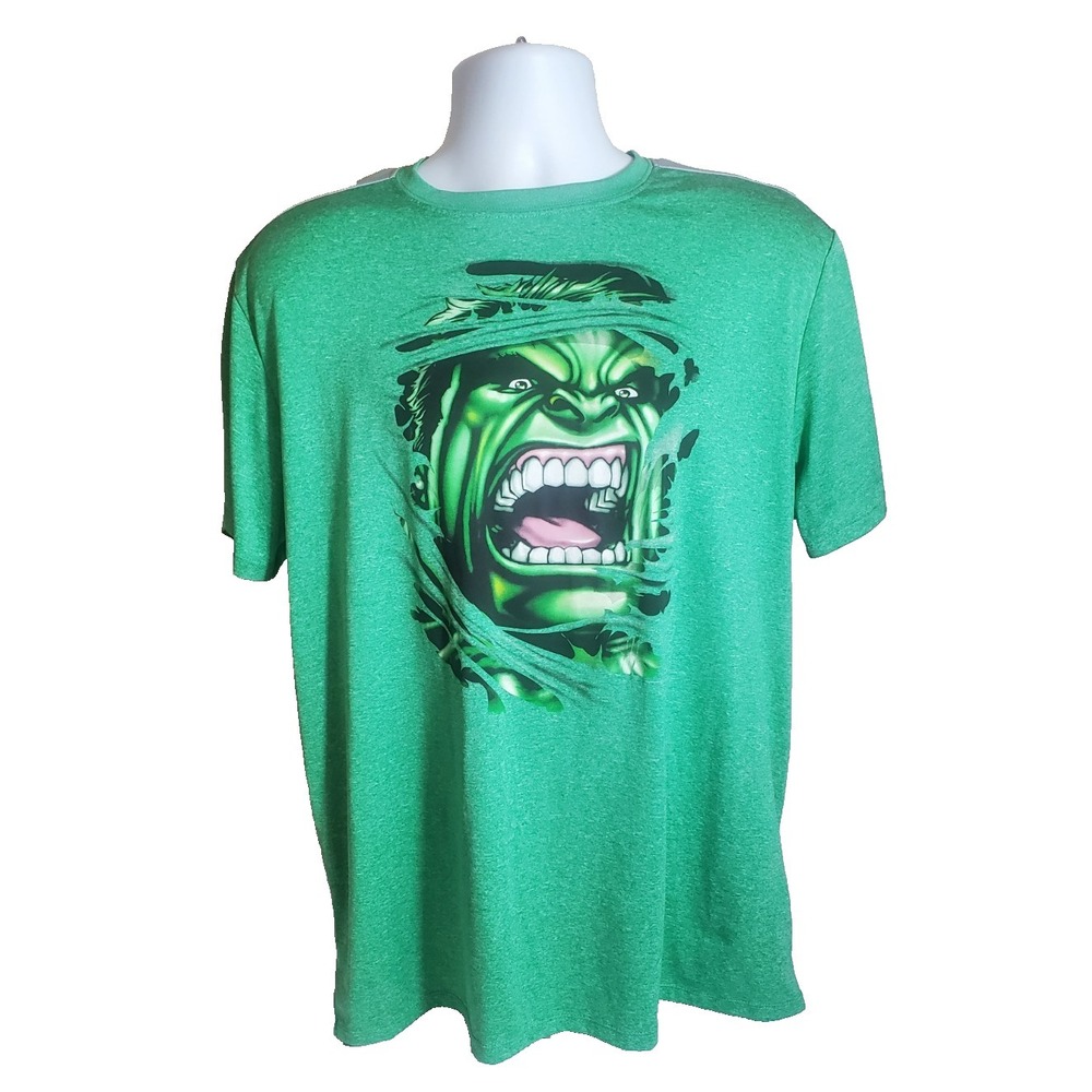 Marvel Incredible Hulk Green Graphic T-Shirt Men's XL